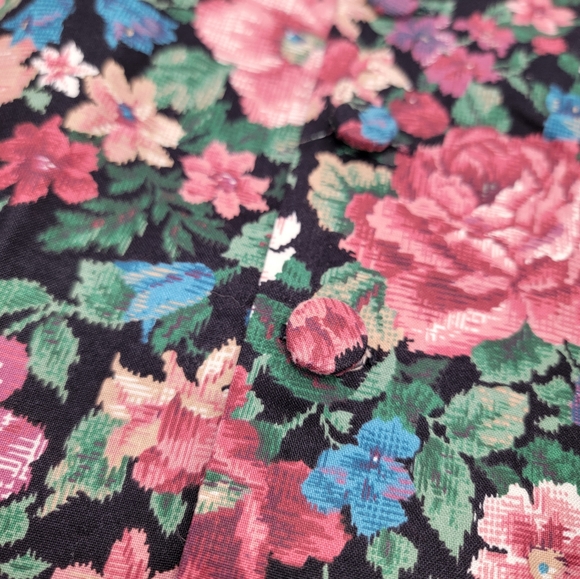 Vintage Made With Tender Loving Care by OMI Floral Top & Pants Set Size 10 - Picture 6 of 12